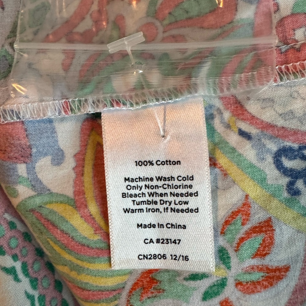 Talbots Multicolor Floral Paisley Sleeveless Midi Dress - Picture 11 of 12